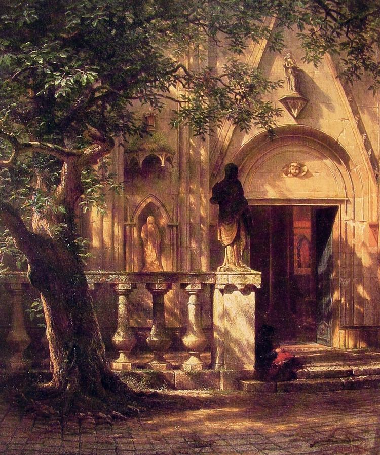 Albert Bierstadt Paintings Sunlight and Shadow